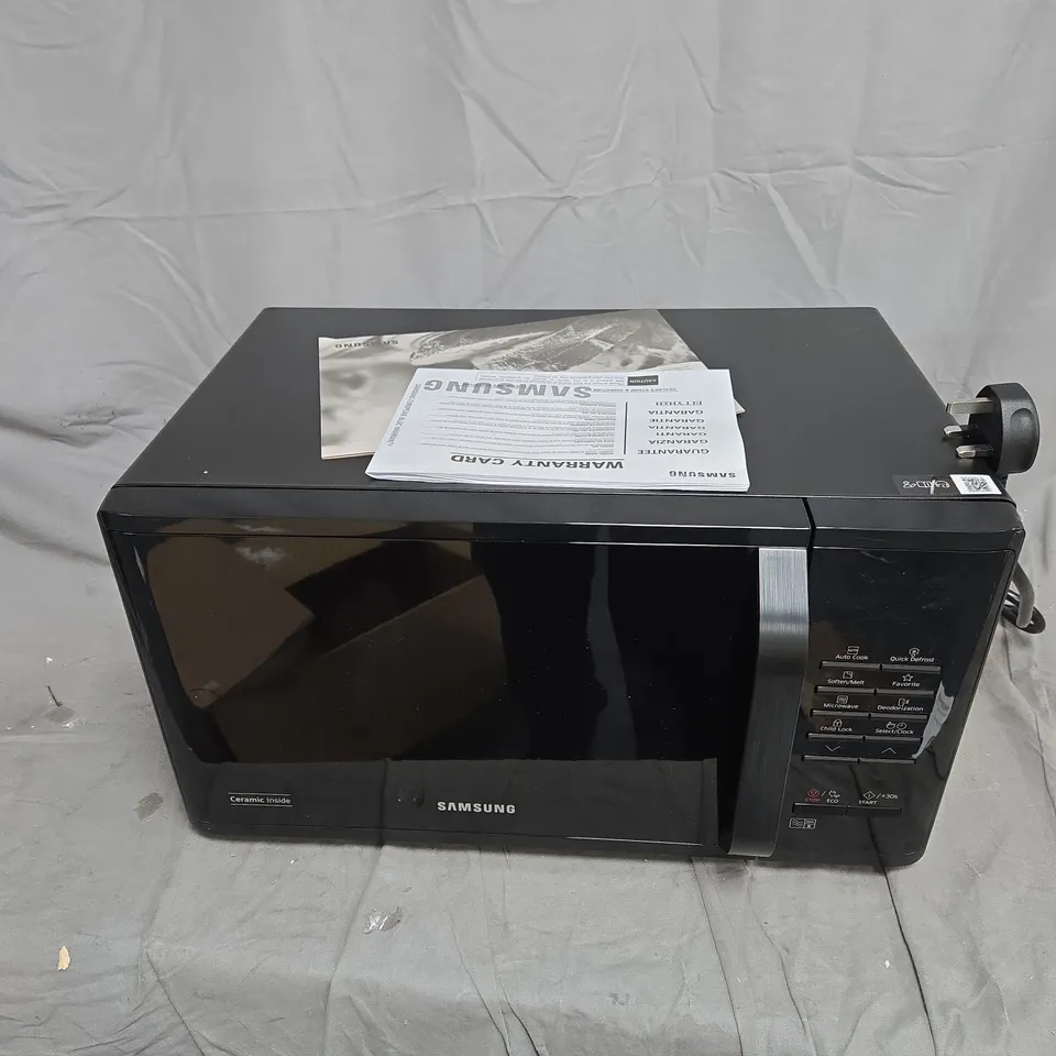 BOXED SAMSUNG MS23K3513AK/EU SOLO 23L MICRCOWAVE OVEN - COLLECTION ONLY