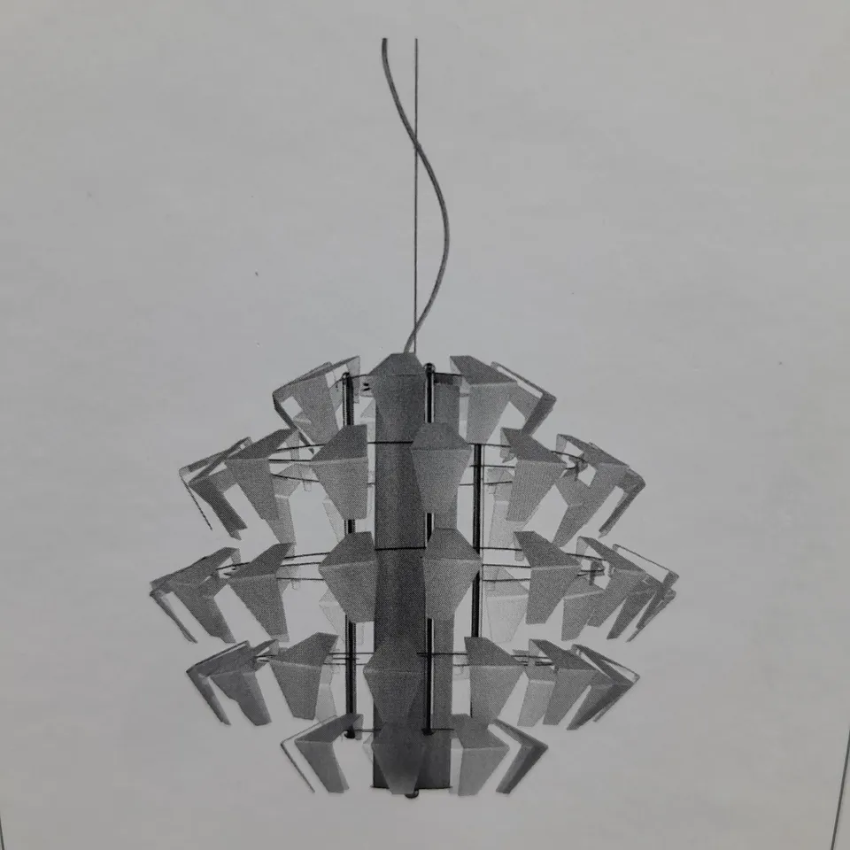 BRAND NEW BOXED DAR FALCON 1-LIGHT PENDANT SUSPENSION ACRYLIC 35W LED FAL8608