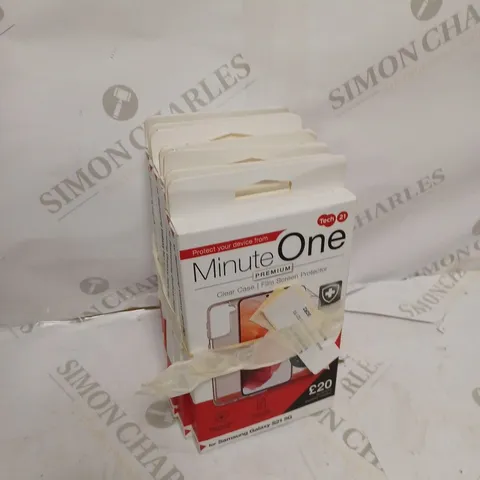 LOT OF 7 MINUTE ONE CLEAR CASE & SCREEN PROTECTOR KITS FOR SAMSUNG GALAXY S21+5G