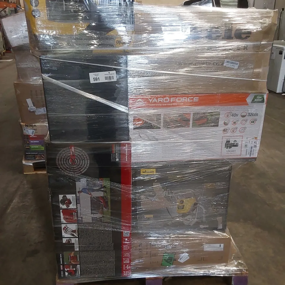 PALLET OF APPROXIMATELY 13 UNPROCESSED RAW RETURN HOUSEHOLD AND ELECTRICAL GOODS TO INCLUDE;