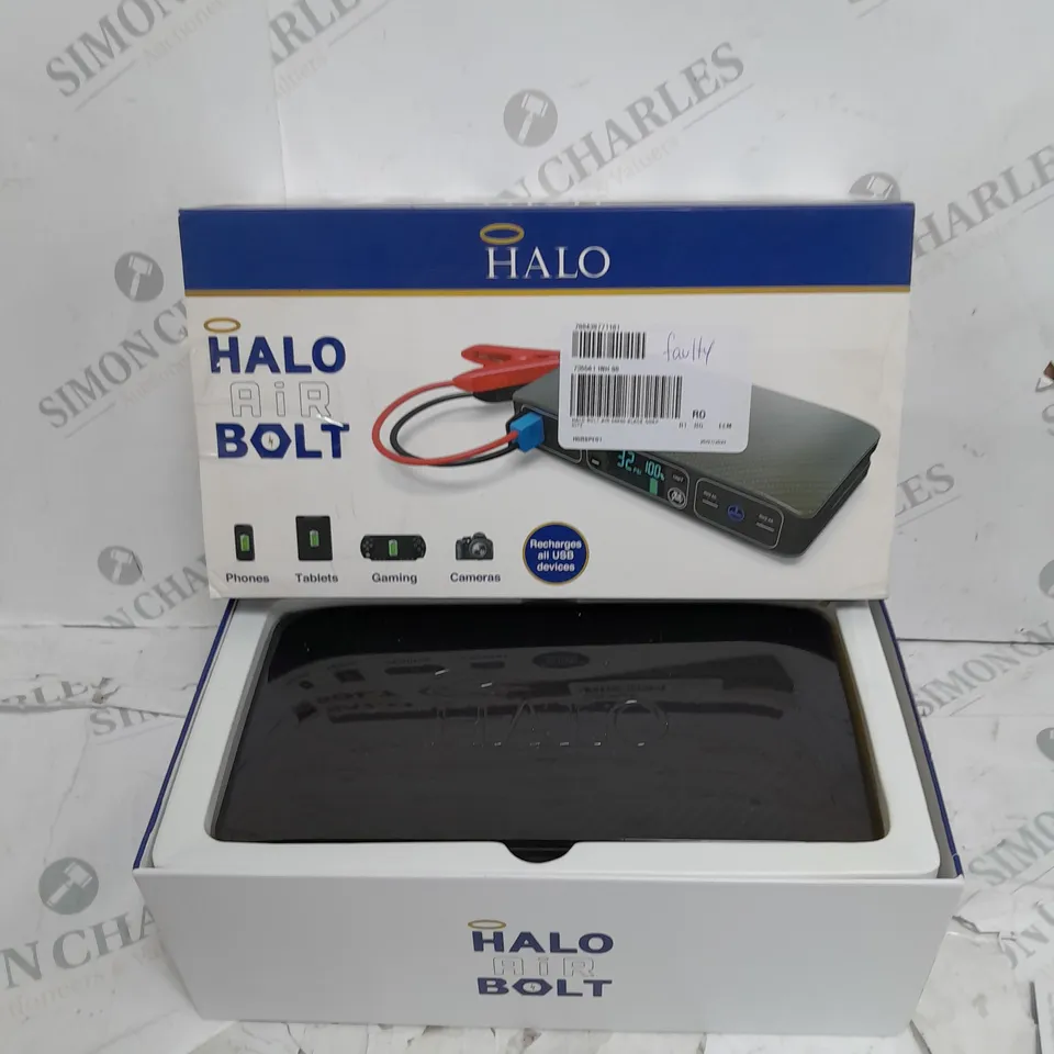 HALO BOLT AIR 58830 PORTABLE CHARGER WITH CAR JUMP STARTER & TYRE PUMP