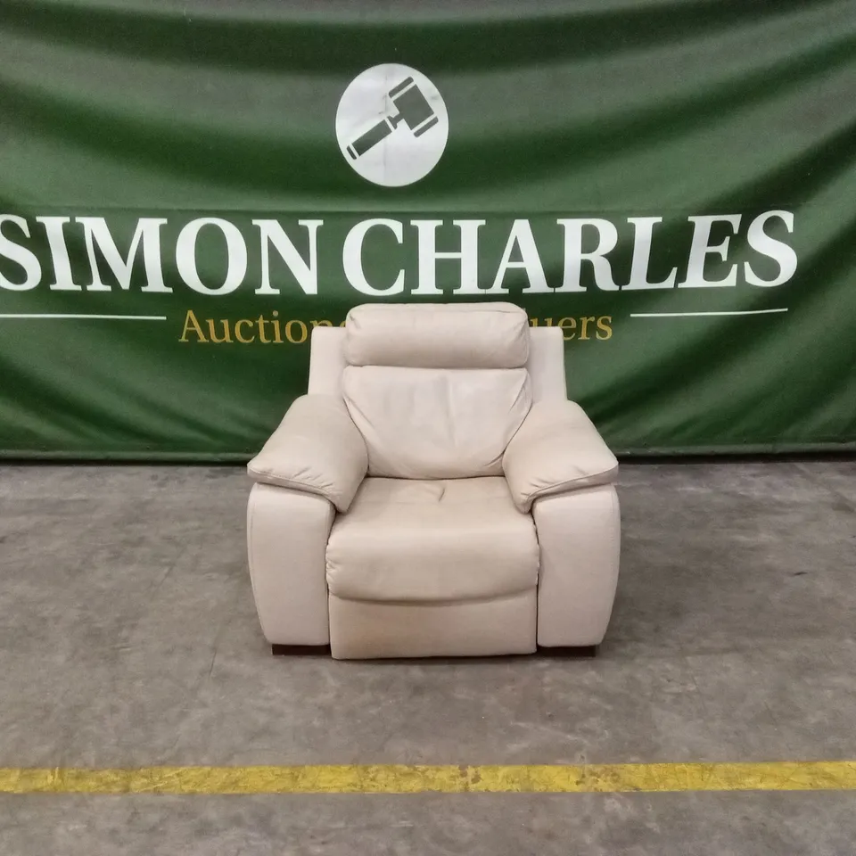 QUALITY DESIGNER FRANCO FERRI LEATHER ELECTRIC RECLINER ARMCHAIR