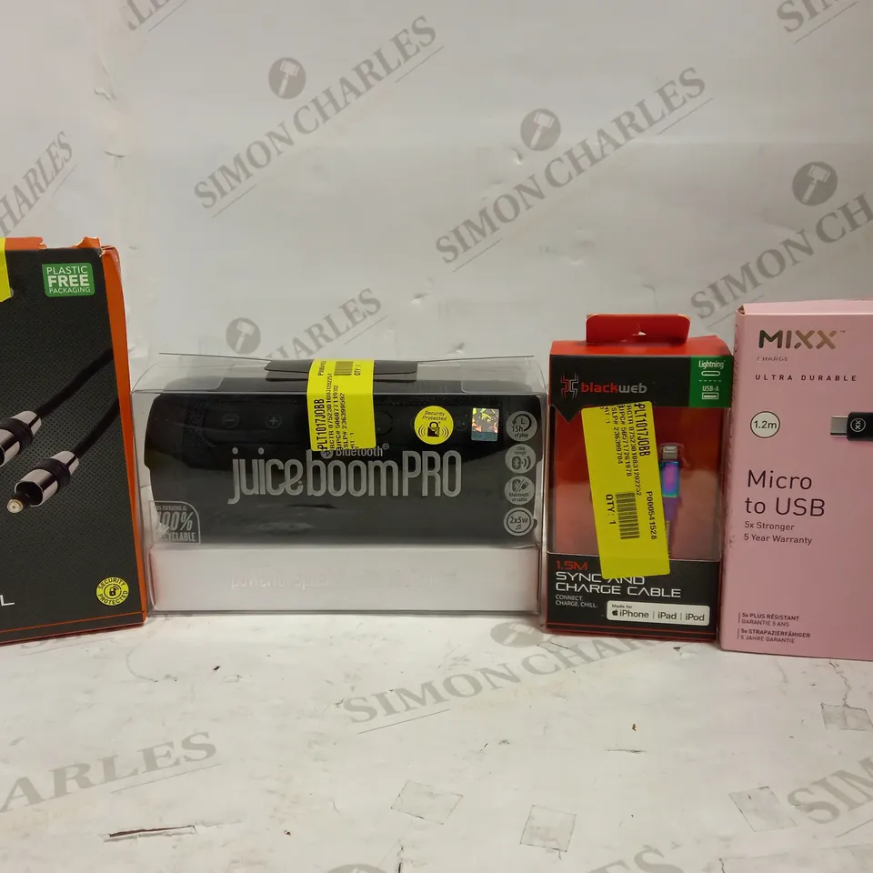 LOT OF APPROXIMATELY 20 ELECTRICAL ITEMS, TO INCLUDE CHARGER, SPEAKER, ETC