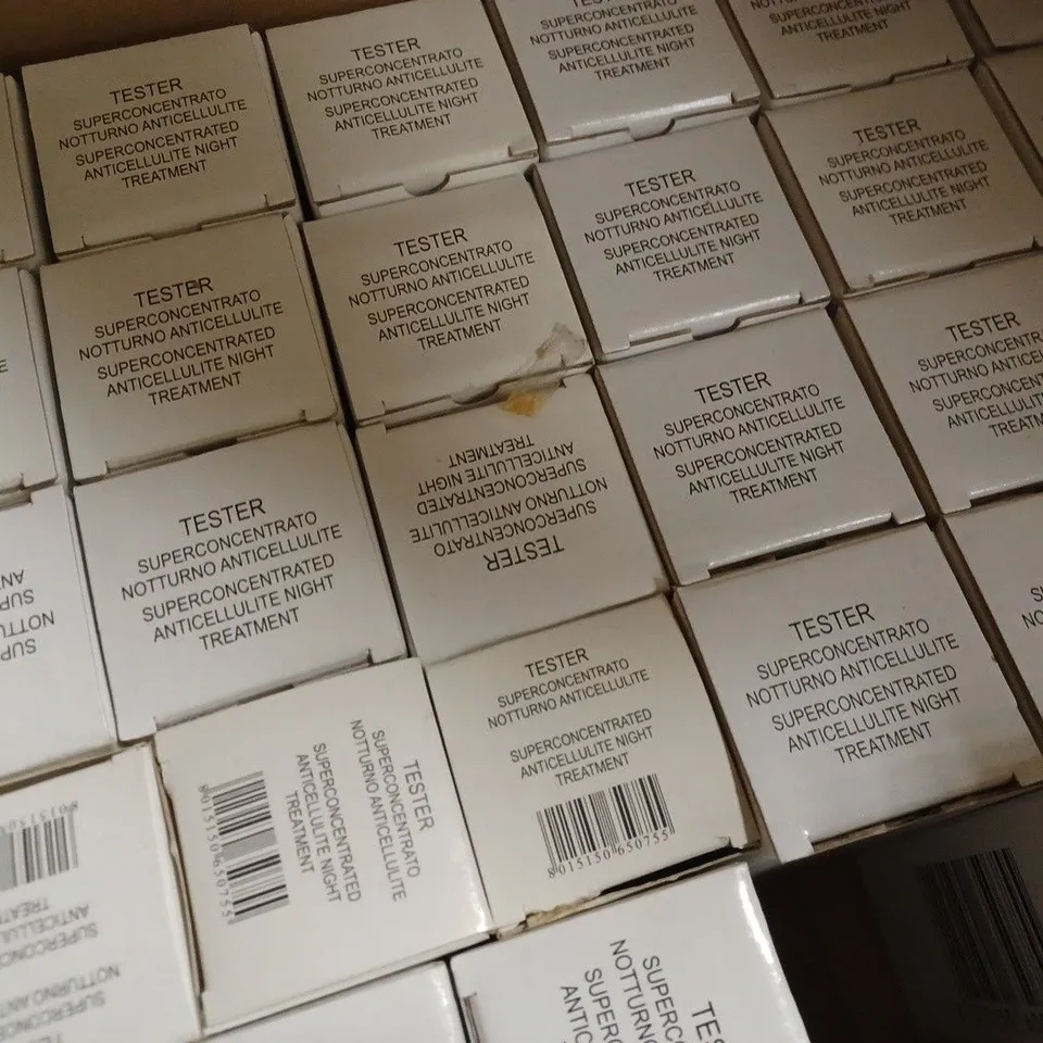 BOX OF APPROX 25 X 200ML COLLISTAR ANTI-CELLULITE NIGHT TREATMENT TESTERS 