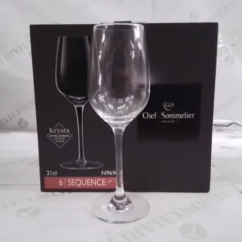 BOXED CHEF&SOMMELIER WINE GLASSES APPROXIMATELY 24