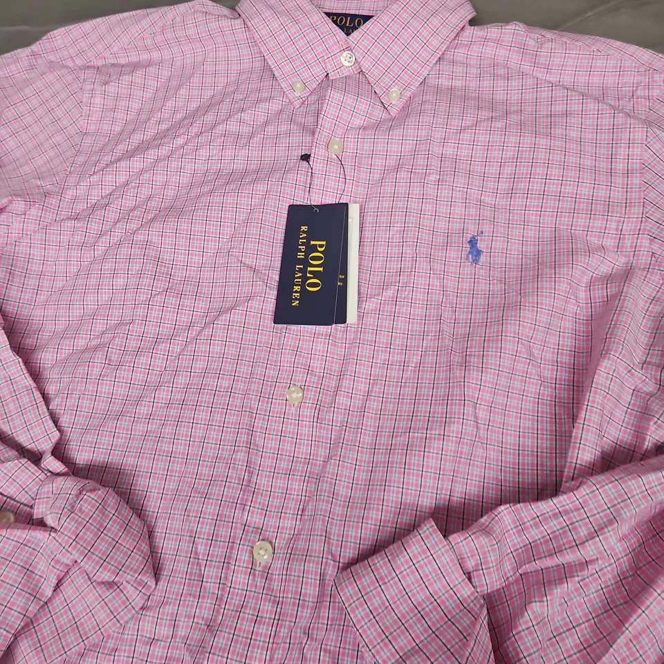 POLO RALPH LAUREN LONG SLEEVE SHIRT - SIZE M