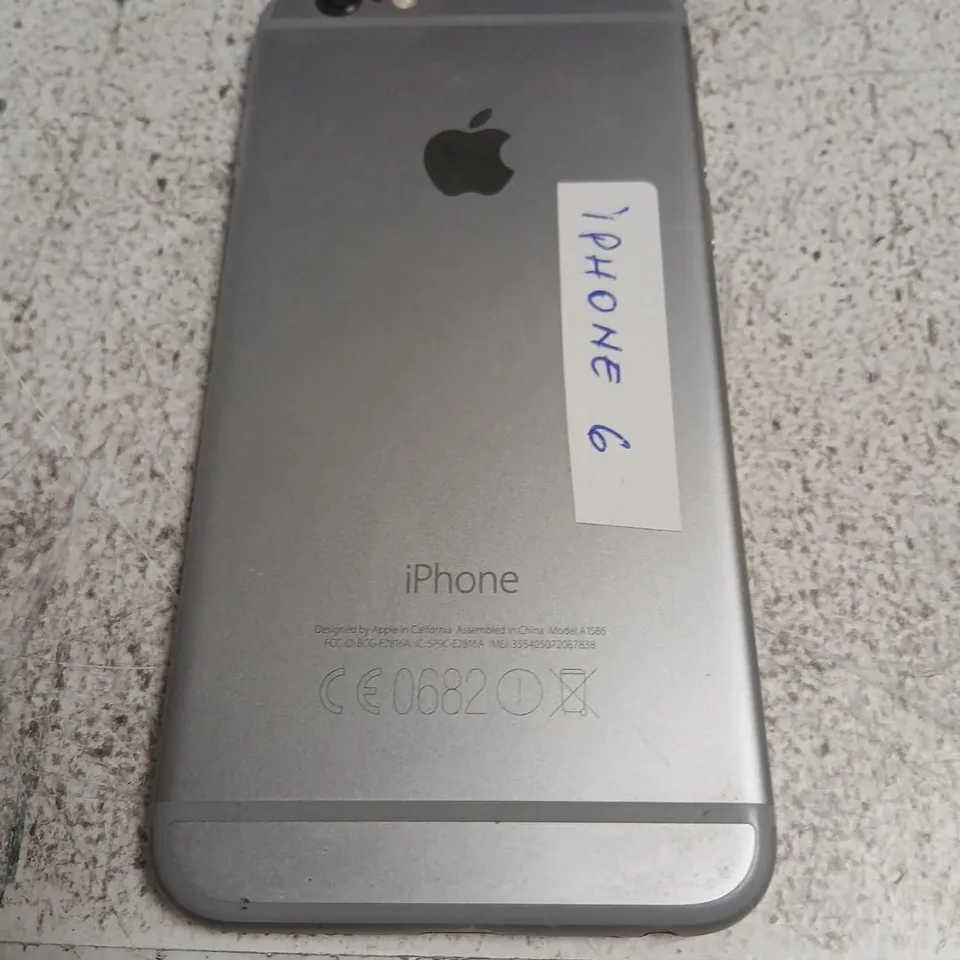APPLE IPHONE 6 – SPACE GREY (AS LABELLED ON STICKER)