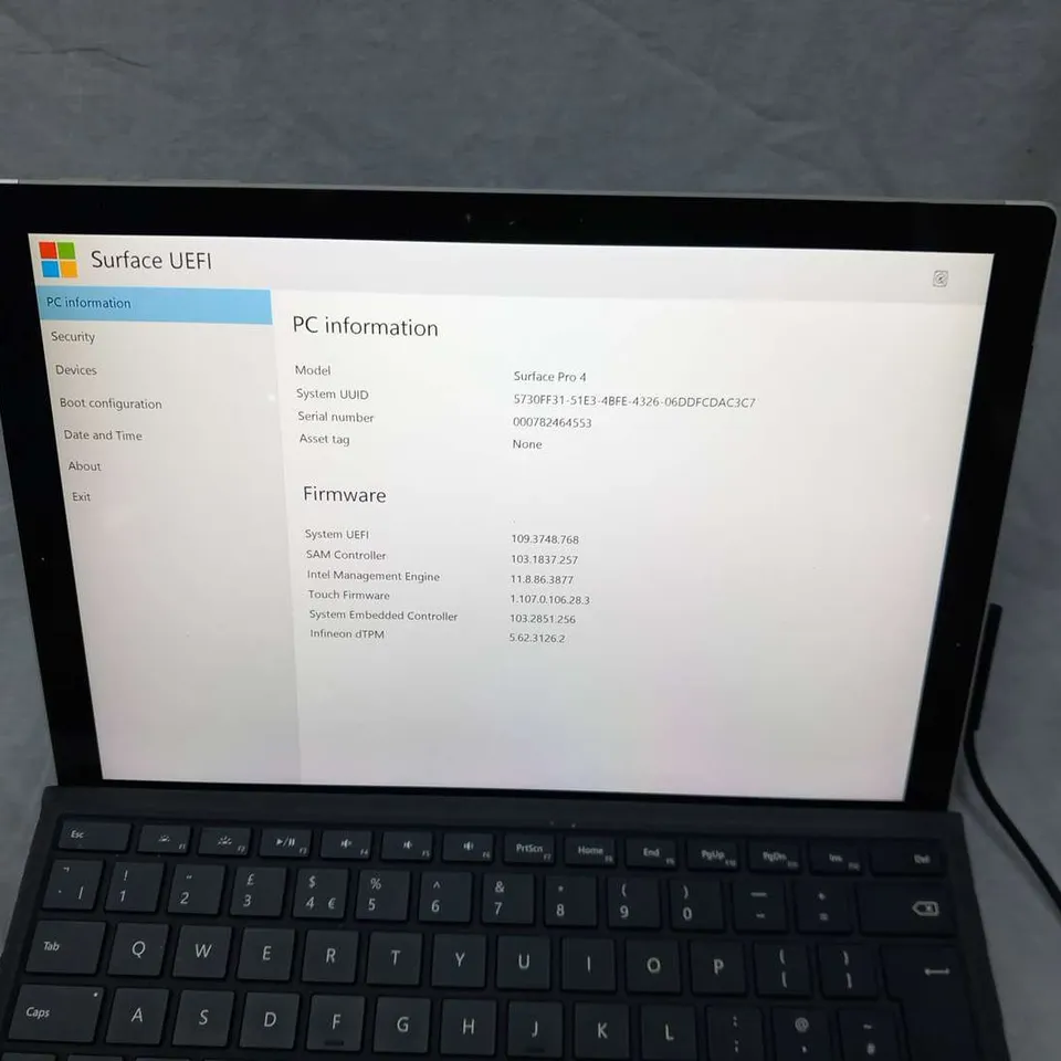 MICROSOFT SURFACE PRO 4 128GB