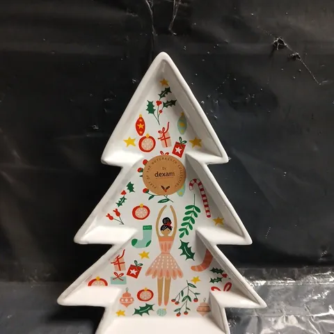 BRAND NEW BOXED SET OF 2 DEXAM NUTCRACKER TREE SNACK BOWL