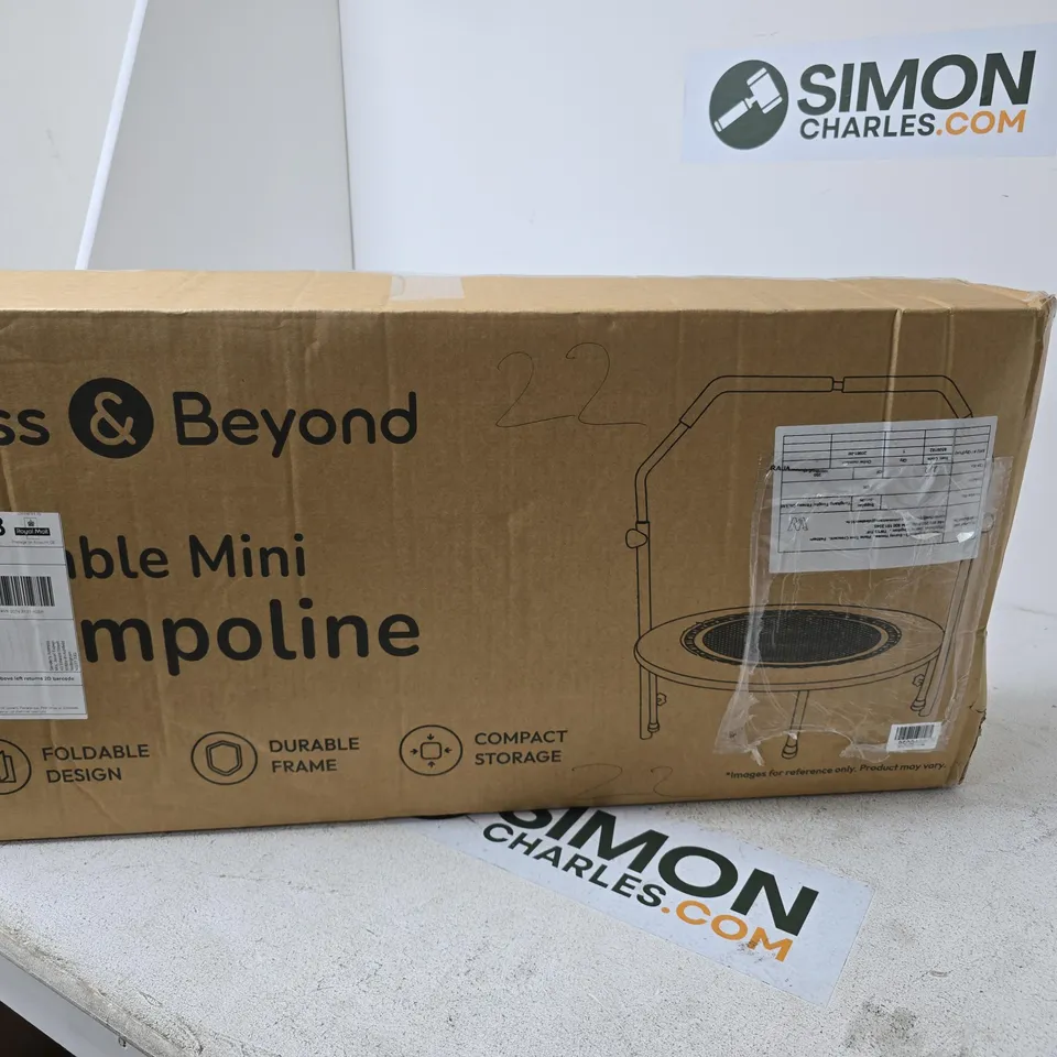 BLISS & BEYOND FOLDABLE MINI TRAMPOLINE - BOXED