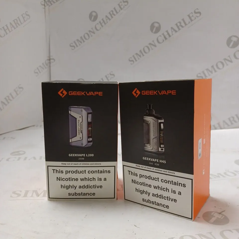 LOT OF TWO TO INCLUDE GEEKVAPE L200 200W AND GEEKVAPE H45 2ML 45W