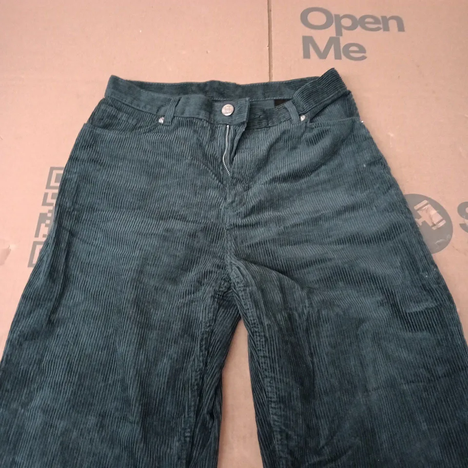 MONKL GREEN CORDUROY TROUSERS – WOMEN'S, EU 38 (UK 10)