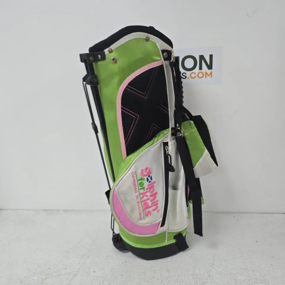 GOLF STAND BAG – NEON GREEN, PINK & WHITE