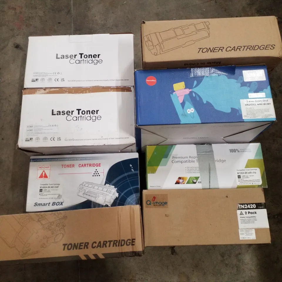 PALLET CONTAINING ASSORTED TONER CARTRIDGES 