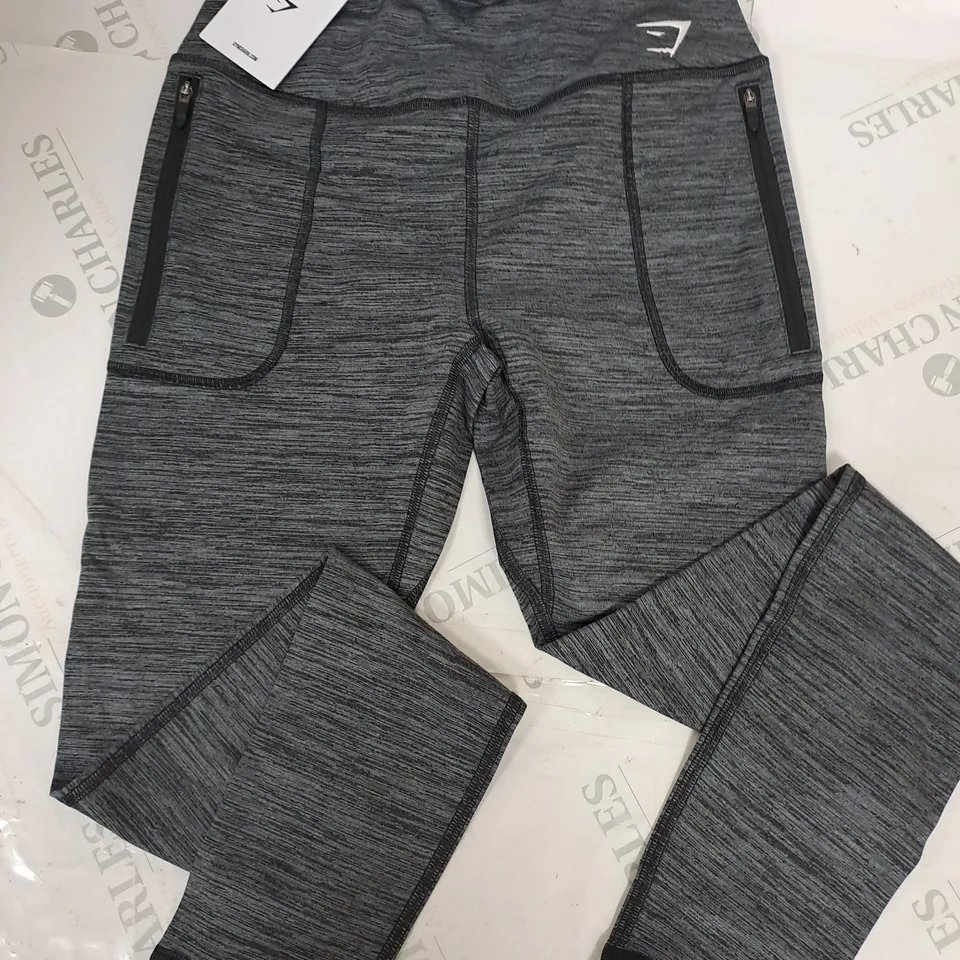 GYMSHARK FLEECE LINED POCKET LEGGINGS - S