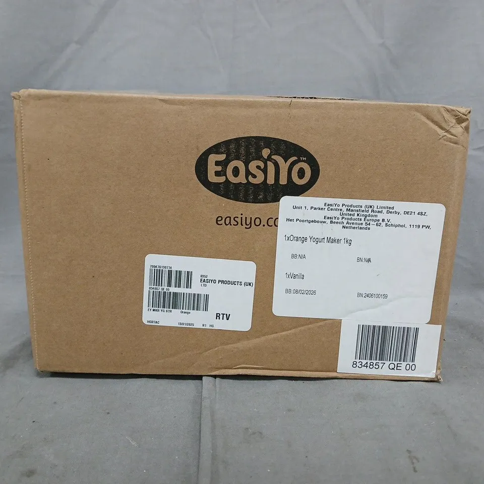 BOXED EASIYO YOGURT MAKER WITH YOGURT STORAGE JAR & EVERYDAY VANILLA SACHET