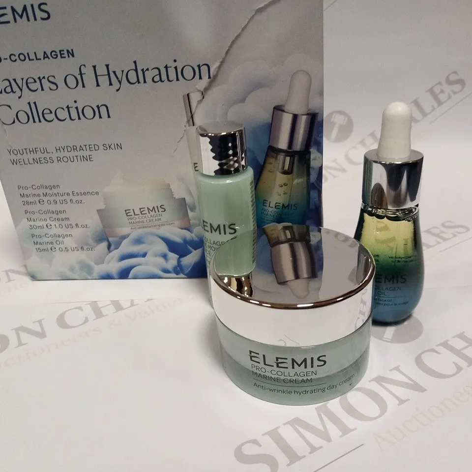 BOXED ELEMIS PRO-COLLAGEN LAYERS OF HYDRATION COLLECTION