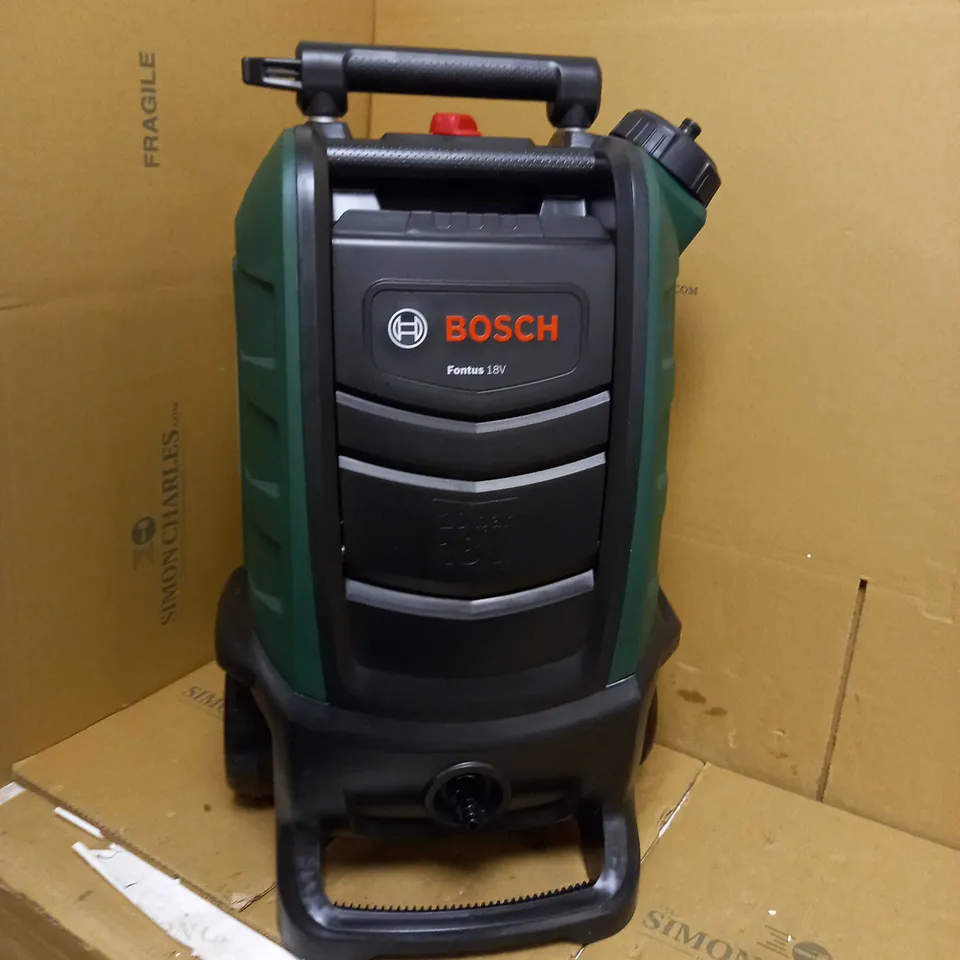 BOSCH CORDLESS OUTDOOR PRESSURE WASHER FONTUS 18V