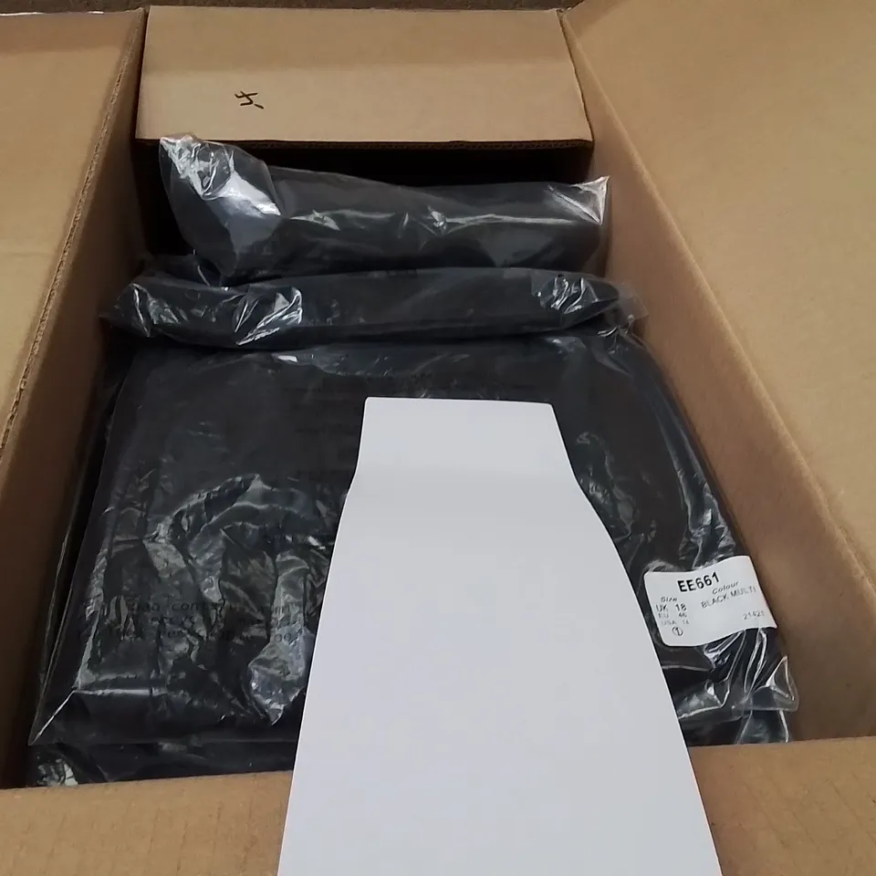 BOXED BRAND NEW APPROXIMATELY 18 JD WILLIAMS JACQUARD SKIRT BLACK SIZE 18