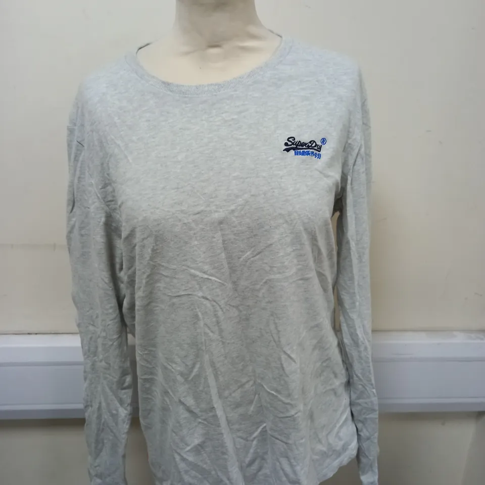 SUPERDRY LONG SLEEVED T-SHIRT SIZE L