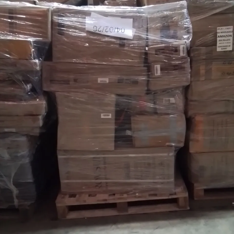 PALLET OF ASSORTED HOUSEHOLD GOODS AND PRODUCTS TO INCLUDE;DUMBELLS,END TABLE,ROLLING CART