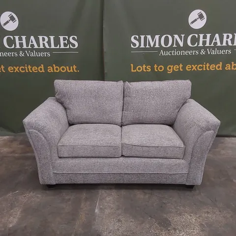 DURY CHUNKY WEAVE 2 SEATER STANDARD BACK SOFA - GREY