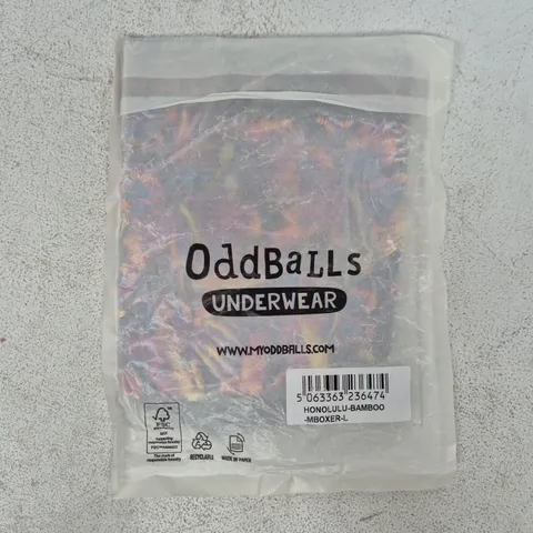 BAGGED ODDBALLS BAMBOO BOXERS IN MULTI SIZE LARGE