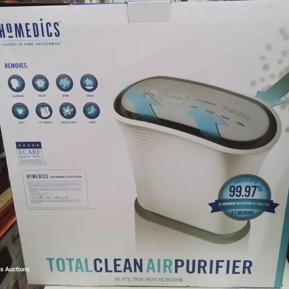 BOXED HOMEDICS TOTAL CLEAN AIR PURIFIER