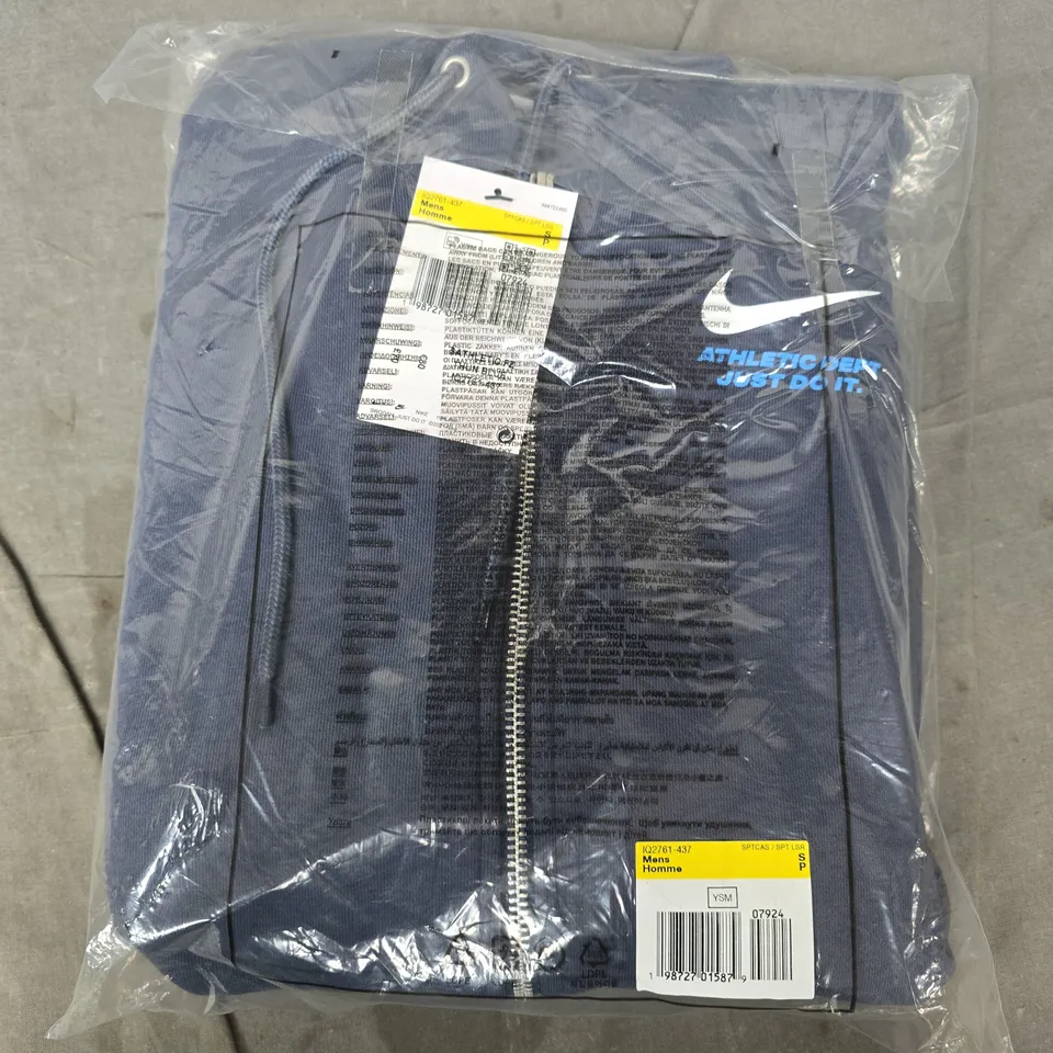 BAGGED NIKE ATHLETICS DEPARTMENT ZIP HOODIE IN NAVY - SMALL