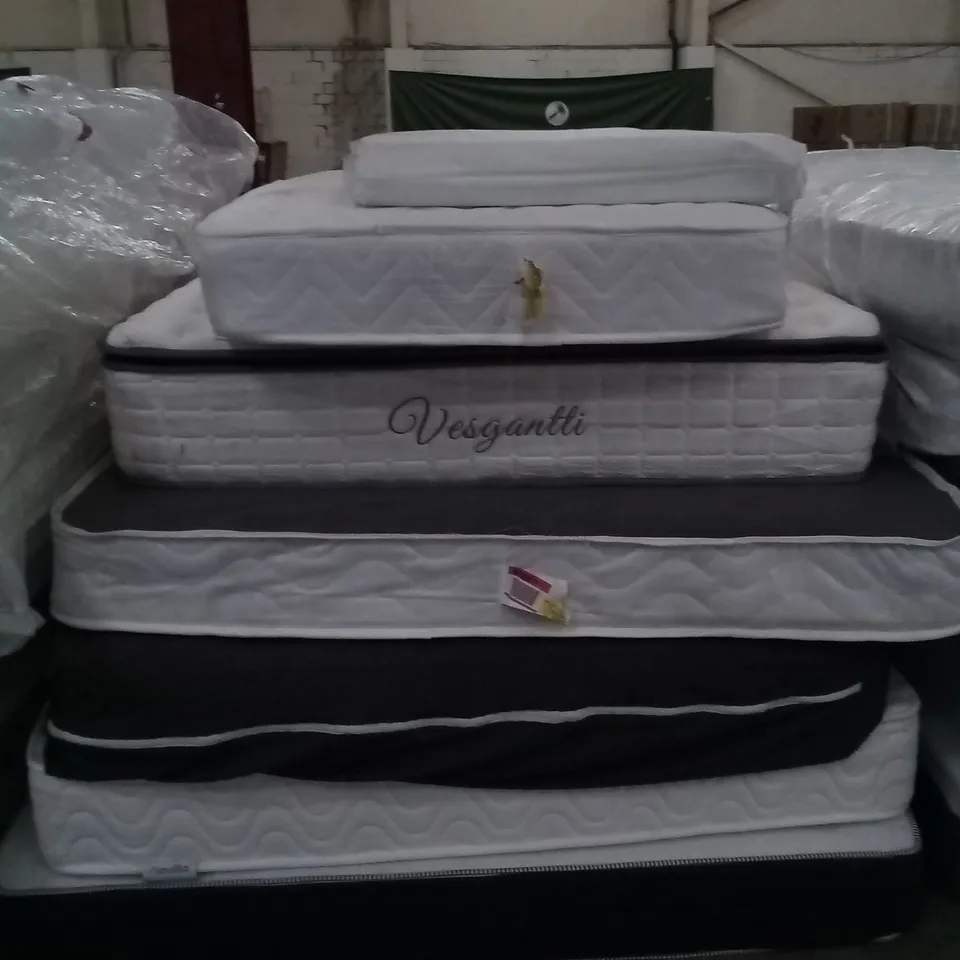 7 ASSORTED UNBAGGED MATTRESSES 