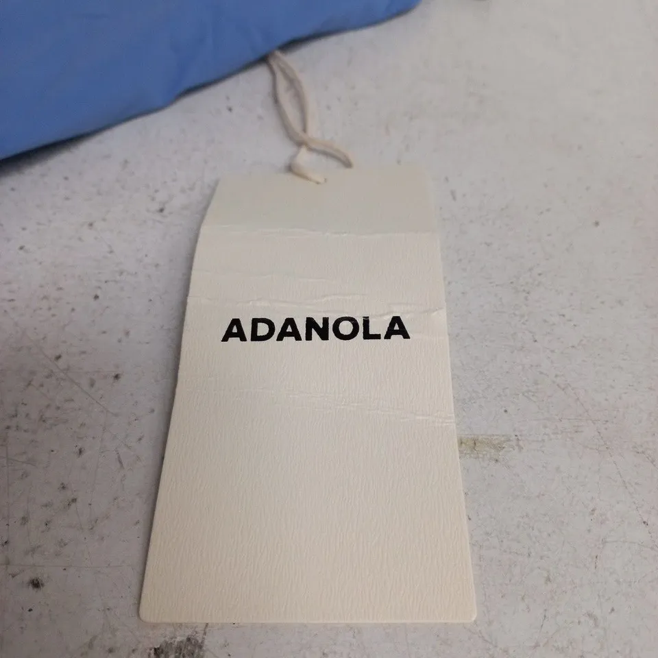ADANOLA ULTIMATE LOW CROSS BACK ROMPER – BLOSSOM BLUE, SIZE M