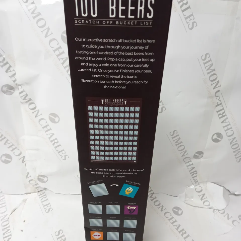 100 BEERS-SCRATCH OFF BUCKET LIST