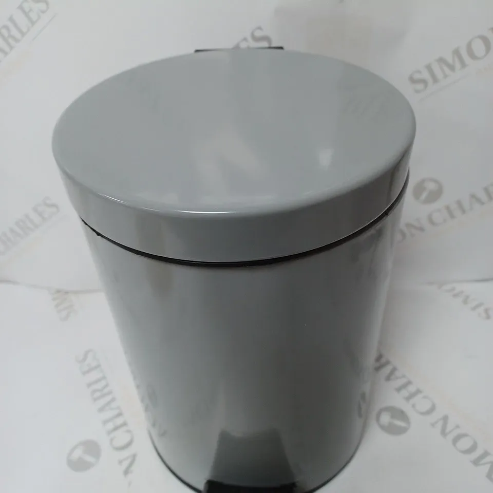 OPTIMAL PRODUCTS 3L PEDAL BIN GREY