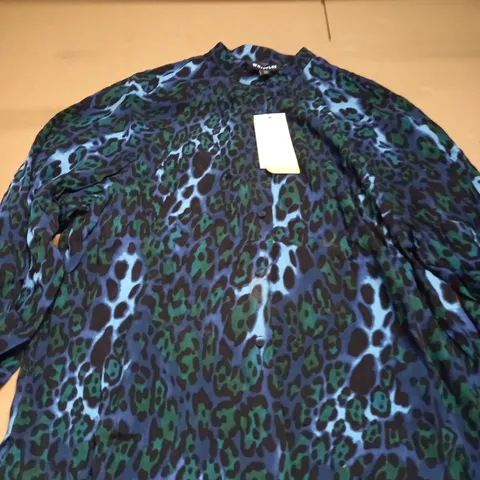 WHISTLES DESIGNER PRINT RAGLAN SHIRT - SIZE 12
