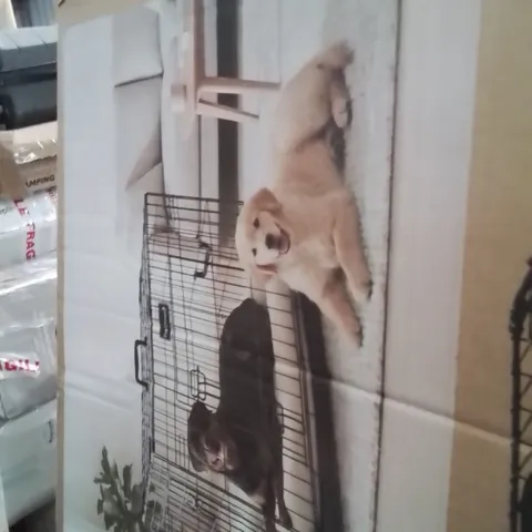 BOXED FURDREAMS 42 INCH FOLDING METAL DOG CAGE