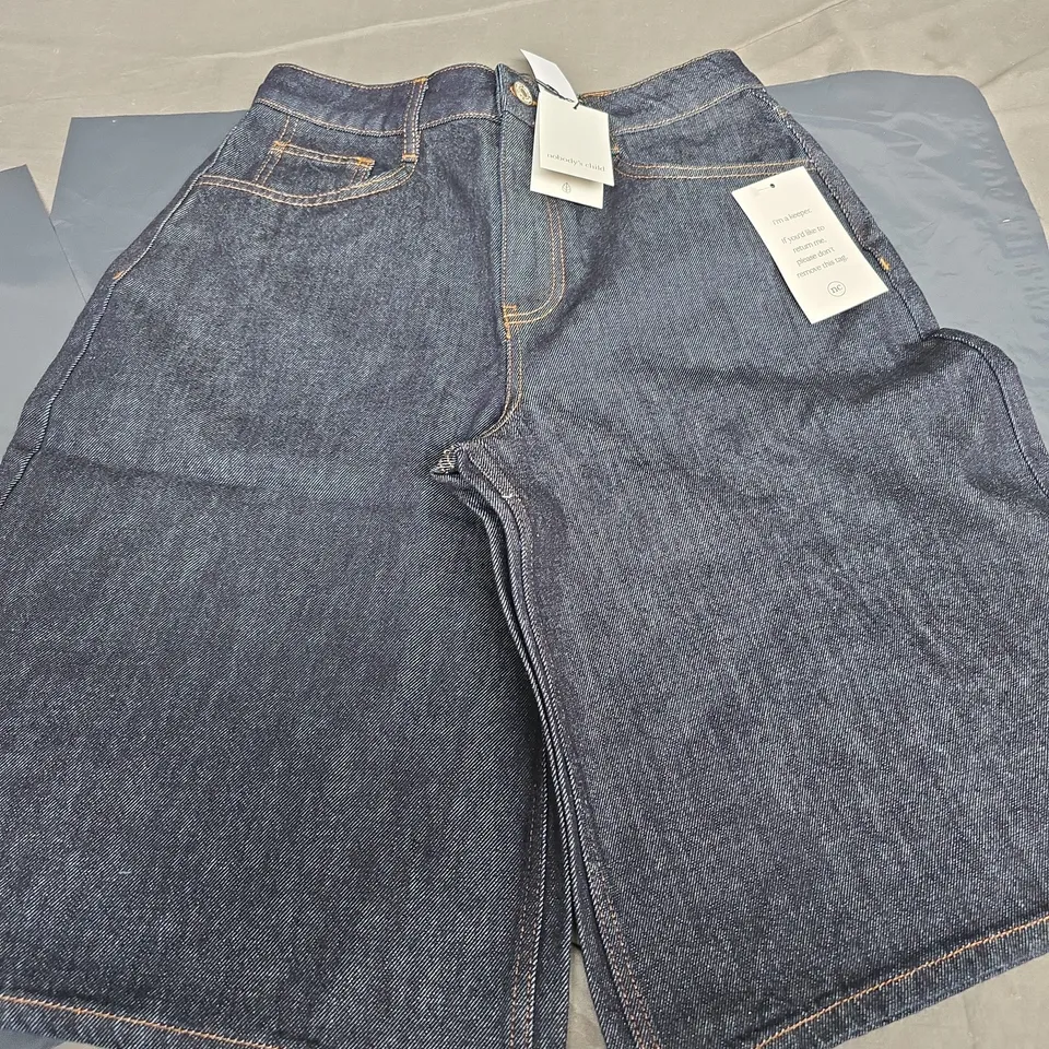 NOBODY'S CHILD DENIM SHORTS IN BLUE SIZE UK 10
