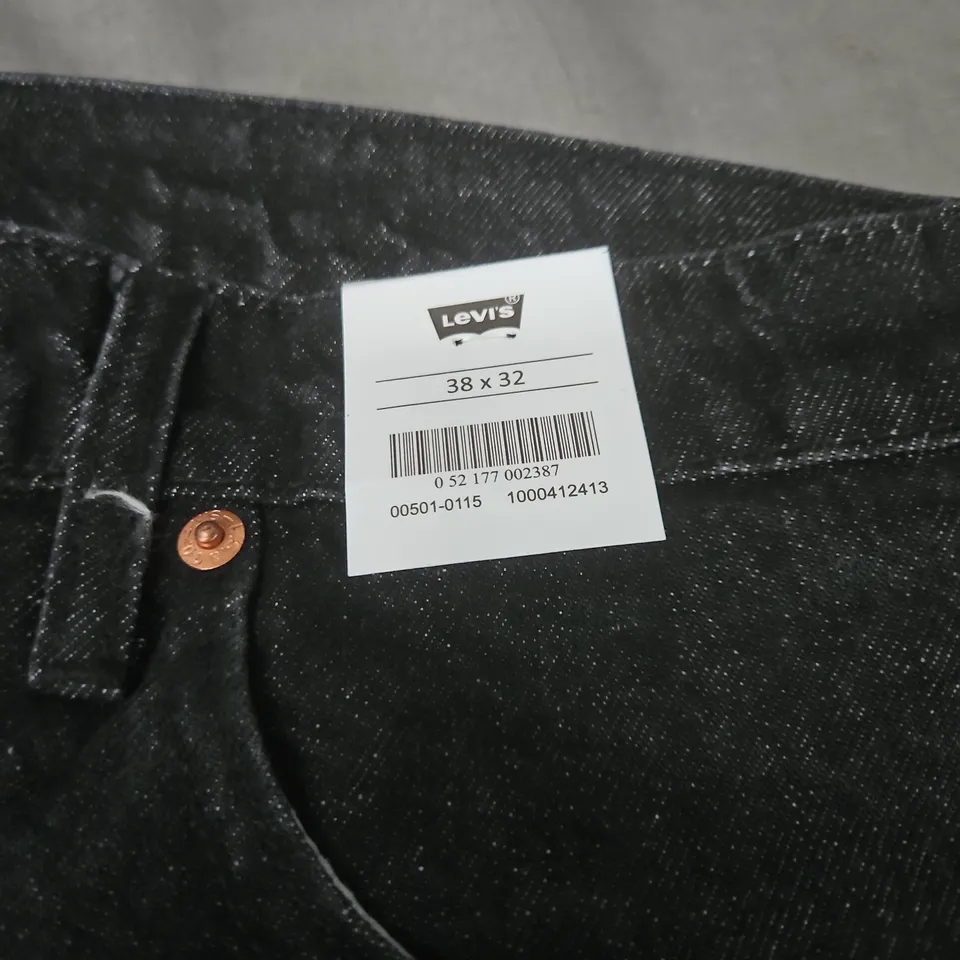 LEVI'S 501 ORIGINAL JEANS – UK 38 WAIST X 32 INSEAM, DARK INDIGO DENIM