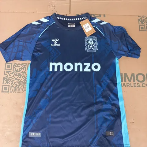 HUMMEL COVENTRY CITY FOOTBALL JERSEY IN NAVY SIZE SMALL