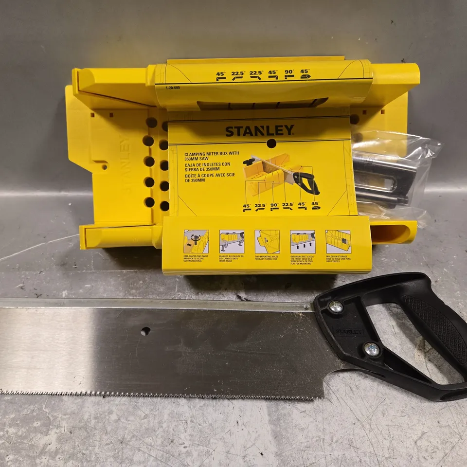 STANLEY CLAMPING MITER BOX WITH 250MM SAW 