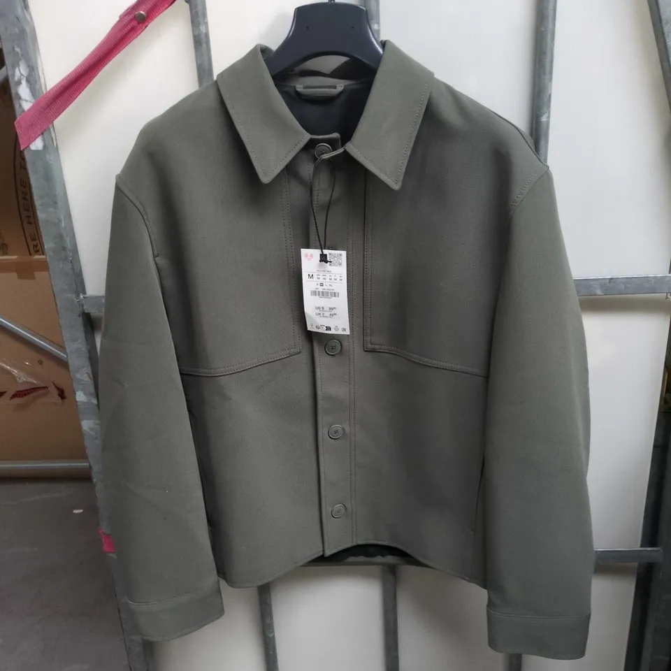 ZARA MEN'S OLIVE GREEN UTILITY JACKET – UK M , MADE IN TURKEY