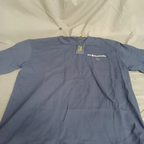 POLO RALPH LAUREN NAVY BLUE T-SHIRT SIZE M