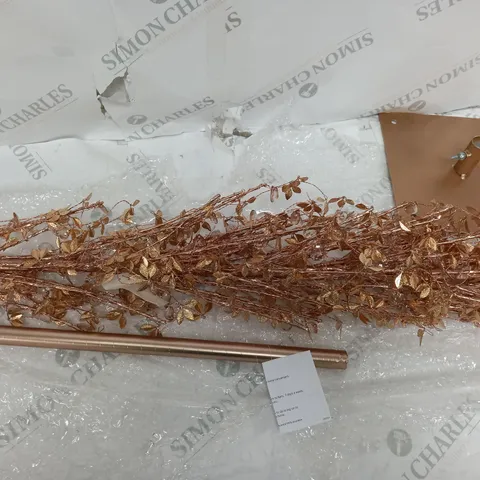 BOXED ALISON CORK PRE LIT JEWELED TREE - ROSE GOLD - COLLECTION ONLY