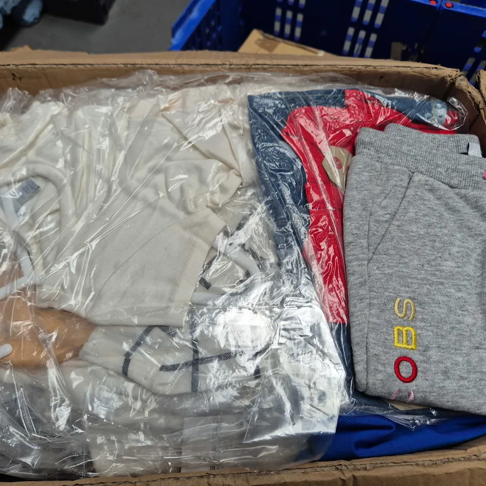 APPROXIMATELY 110 ASSORTED TODDLERS CLOTHING ITEMS IN VARIOUS SIZES, STYLES & COLOURS TO INCLUDE BRANDS SUCH AS LEVIS, MARC JACOBS, CALVIN KLEIN, ETC - COLLECTION ONLY