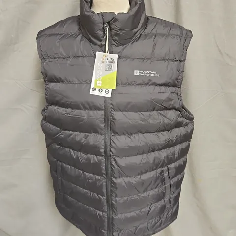 MOUNTAIN WAREHOUSE SEASONS 2 PADDED GILET IN BLACK SIZE M