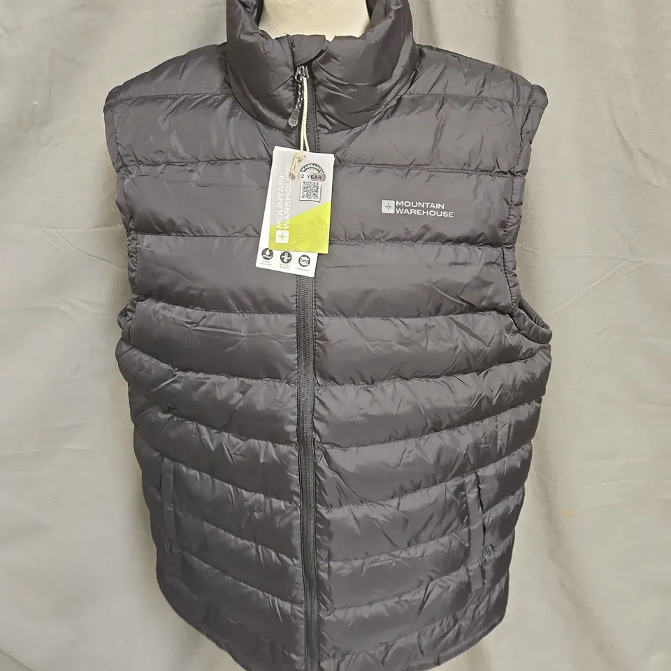 MOUNTAIN WAREHOUSE SEASONS 2 PADDED GILET IN BLACK SIZE M