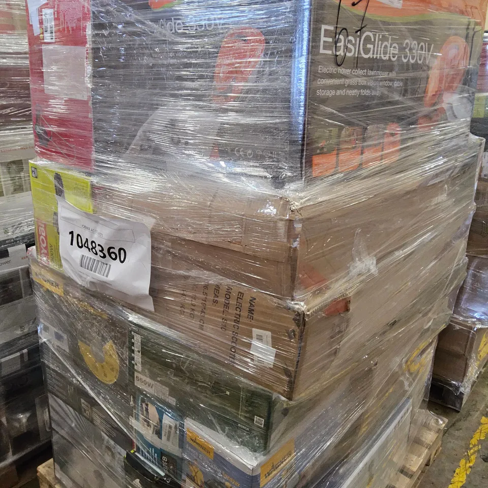 PALLET OF APPROXIMATELY 30 UNPROCESSED RAW RETURN HOUSEHOLD AND ELECTRICAL GOODS TO INCLUDE;