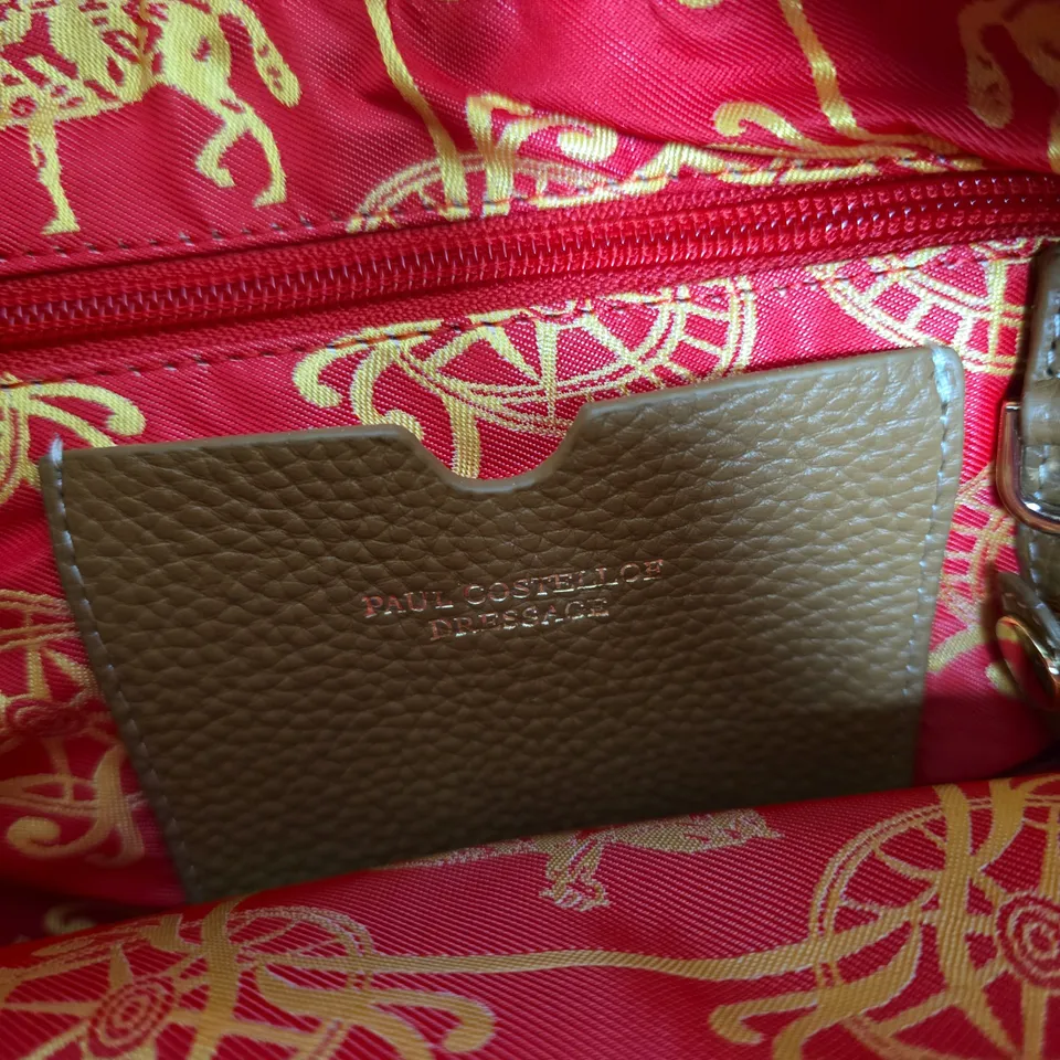 PAUL COSTELLOE LONDON HANDBAG – TAN PEBBLE-GRAIN LEATHER