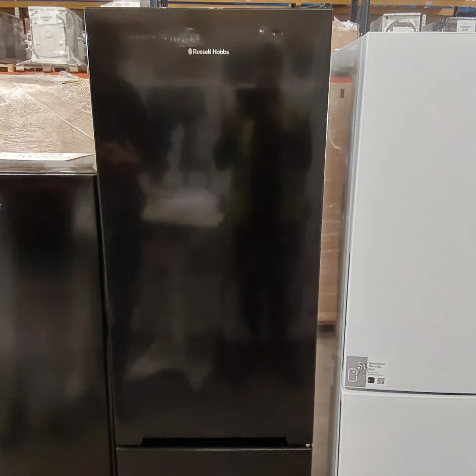 RUSSELL HOBBS FREESTANDING FRIDGE FREEZER BLACK, MODEL: RH54FF180B - UNPROCESSED RAW RETURN