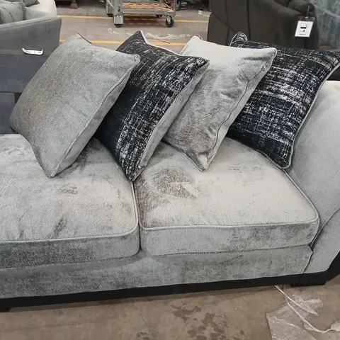 THREE ASSORTED UPHOLSTERY SOFA SECTIONS 