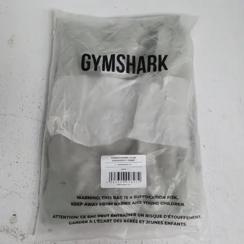 BAGGED GYMSHARK CONDITIONING CLUB OVERSIZED T-SHIRT IN GREEN - LARGE